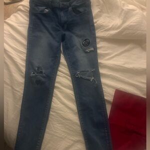 American Eagle Outfitters jeans the "Hot Rod Club" jeggings size 12